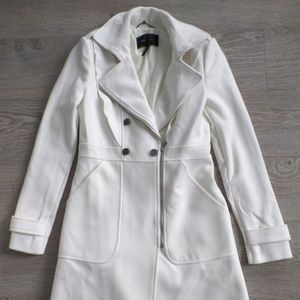 BCBGMAXAZRIA Women's White Coat